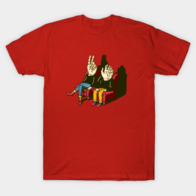 Hands free T-Shirt by A N Illustration